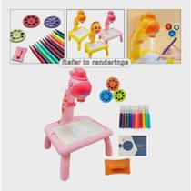 Mesa Projetor Desenho Infantil Mesinha De Desenho Projetora (Rosa) - Toy King