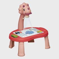 Mesa Projetor Infantil de Desenho Dinossauro (rosa)