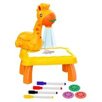 Mesa Projetora de Desenhos Infantil Mesa Lousa Magica Criativa Educacional Girafinha