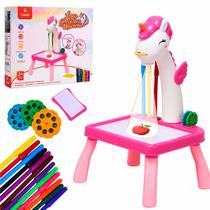 Mesa Projetora Educativa Unicórnio Rosa Infantil Criativa Castela Mesa Projetora Educativa Unicórnio Rosa Infantil Criativa Castela