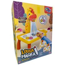 Mesa Projetora Infantil Lousa Mágica Lúdico Girafinha Rosa ou Amarelo Desenhar Mesa Projetora Infantil Lousa Mágica Lúdico Girafinha Rosa ou Amarelo Desenhar