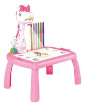 Mesa Projetora Infantil Unicórnio Rosa com Canetinhas Zoop Mesa Projetora Infantil Unicórnio Rosa com Canetinhas Zoop