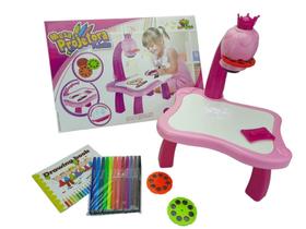 Mesa Projetora Mágica de Imagens Rosa Kids - Art Brink Mesa Projetora Mágica de Imagens Rosa Kids - Art Brink