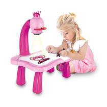 Mesa Projetora p/ Desenhar Rosa Play Learn Multikids BR1601