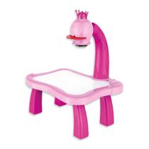 Mesa Projetora Para Desenhar Play E Learn Rosa Multikids