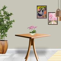 Mesa Quadrada 70 x 70 cm Agnes Castanho Mogno em Madeira Mesa Quadrada 70 x 70 cm Agnes Castanho Mogno em Madeira