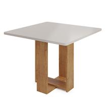 Mesa Quadrada 90x90 Sala de Jantar Oasis MDP Tampo em MDF - Vieiro Móveis