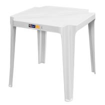 Mesa Quadrada Coruripe 70cm em Polímero Branca Solplast
