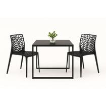 Mesa Quadrada de Jantar 4 Lugares 80x80cm Compacta MDF Entrega Rápida para Apartamentos