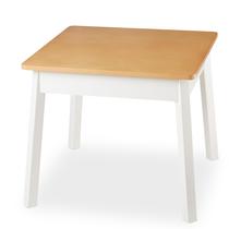 Mesa Quadrada de Madeira para Crianças Melissa & Doug Natural e Branca Mesa Quadrada de Madeira para Crianças Melissa & Doug Natural e Branca