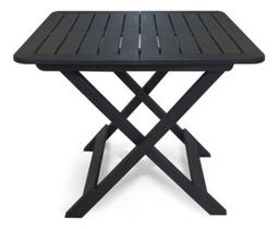 Mesa Quadrada De Plastico Dobrável Preta Multiuso Mesa Quadrada De Plastico Dobrável Preta Multiuso