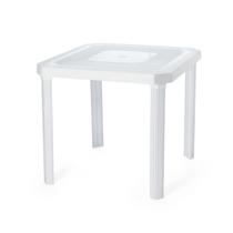 Mesa Quadrada Desmontável Branca Bar Praia Jardim Cozinha