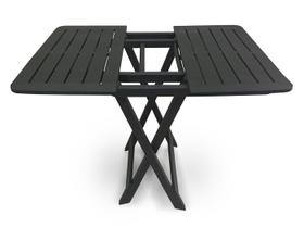 Mesa Quadrada Dobrável Plástica Preta 80x72x70Cm 25672 Arqplast Mesa Quadrada Dobrável Plástica Preta 80x72x70Cm 25672 Arqplast