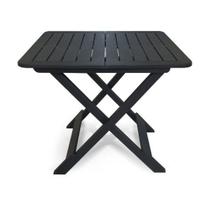 Mesa Quadrada Dobrável Plástica Preta 80x72x70Cm 25672 Arqplast Mesa Quadrada Dobrável Plástica Preta 80x72x70Cm 25672 Arqplast