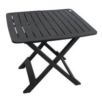 Mesa Quadrada Dobrável Preta Mesa Quadrada Dobrável Preta