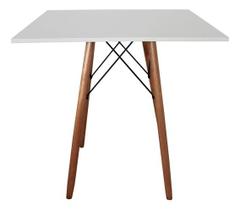 Mesa quadrada eiffel em mdf pes em madeira