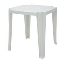 Mesa Quadrada em Polipropileno Branco Tramontina Tambaú Basic 68 X 68 X 72cm - Tramontina Mesa Quadrada em Polipropileno Branco Tramontina Tambaú Basic 68 X 68 X 72cm - Tramontina