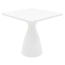 Mesa Quadrada Flut em Polietileno Branco 75 cm Tramontina