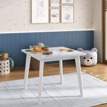 Mesa Quadrada Infantil Madeira de Pinus e Mdf Sofia