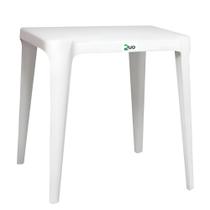 Mesa Quadrada Juliana Branca - Duoplastic