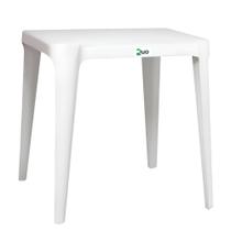 Mesa Quadrada Juliana Branca - Duoplastic