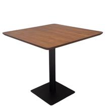Mesa Quadrada Para Restaurante Aço Carbono Preto Comercial - Exclusiva