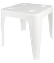 Mesa Quadrada Plástica De Apoio Multiuso C/ Porta Copos Mor Mesa Quadrada Plástica De Apoio Multiuso C/ Porta Copos Mor