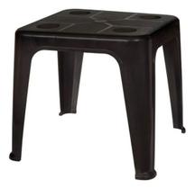 Mesa Quadrada Plástica De Apoio Multiuso C/ Porta Copos Mor Mesa Quadrada Plástica De Apoio Multiuso C/ Porta Copos Mor
