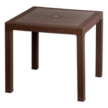 Mesa Quadrada Rattan Montavel Café Plastico Plasnew Mesa Quadrada Rattan Montavel Café Plastico Plasnew