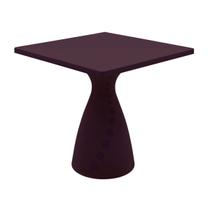 Mesa Quadrada Tramontina Flut em Polietileno Marrom Café