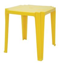 Mesa Quadrada Tramontina Tambau Basic em Polipropileno Amarelo