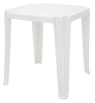 Mesa Quadrada Tramontina Tambau Basic em Polipropileno Branco