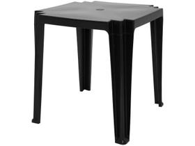 Mesa Quadrada Tramontina Tambau Basic em Polipropileno Preto