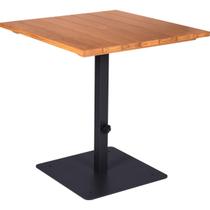 Mesa Quadrada Tramontina Urban Highline em Madeira Garapeira e Coluna Central em Metal 70 cm