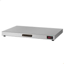 Mesa Quente Pista Aquecida Aço Inox Metalcubas Temperatura Regulável 70x45cm PAM 700 220V
