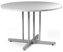 Mesa Redonda 1200 mm Cinza/cinza Mdf 15mm