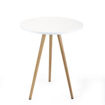 Mesa Redonda 60cm Tripé MDF Pés de Madeira Cozinha Café Mesa Redonda 60cm Tripé MDF Pés de Madeira Cozinha Café