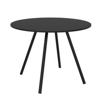 Mesa Redonda 90cm Pé Palito Débora Preto/Fosco