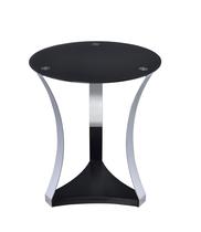 Mesa redonda Acme Geiger Black Glass Rose Gold