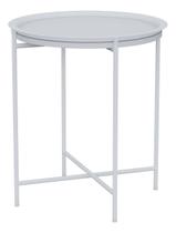 Mesa Redonda Aco Branco 45x45x53cm - Roma Colorido