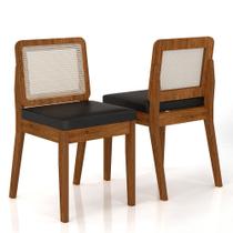 Mesa Redonda C/vidro 4 Cadeiras Sextavada Cali Fre/pto/cor.preto - Ma