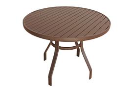 Mesa redonda com 90cm de diâmetro em alumínio