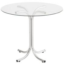 Mesa Redonda com Tampo de Vidro 4111 Unimóvel