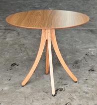 Mesa Redonda de Madeira Eco, na cor Freijó 70cm Ideal para Jantar, Varanda e Área Gourmet