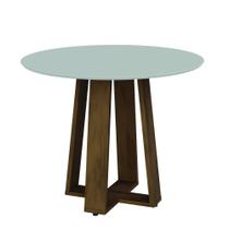 Mesa Redonda Dobuê Athenas Cedro / Off White