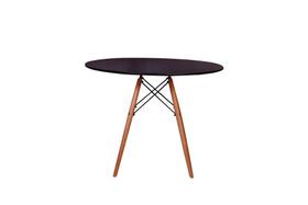 Mesa Redonda Eames Eiffel Wood 120cm - Preta