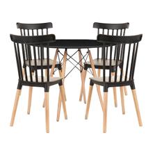 Mesa Redonda Eames Madeira 100cm + Cadeiras Windsor Mesa Redonda Eames Madeira 100cm + Cadeiras Windsor