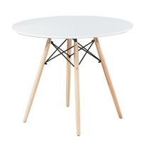 Mesa redonda eiffel 80cm branca em mdf