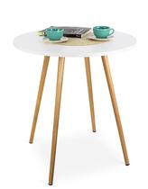 Mesa Redonda Eiffel Com 70cm De Mdf Resistente