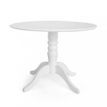 Mesa Redonda Madeira Maciça Pé Central Torneado 4 Lugares Gardênia Yescasa Mesa Redonda Madeira Maciça Pé Central Torneado 4 Lugares Gardênia Yescasa